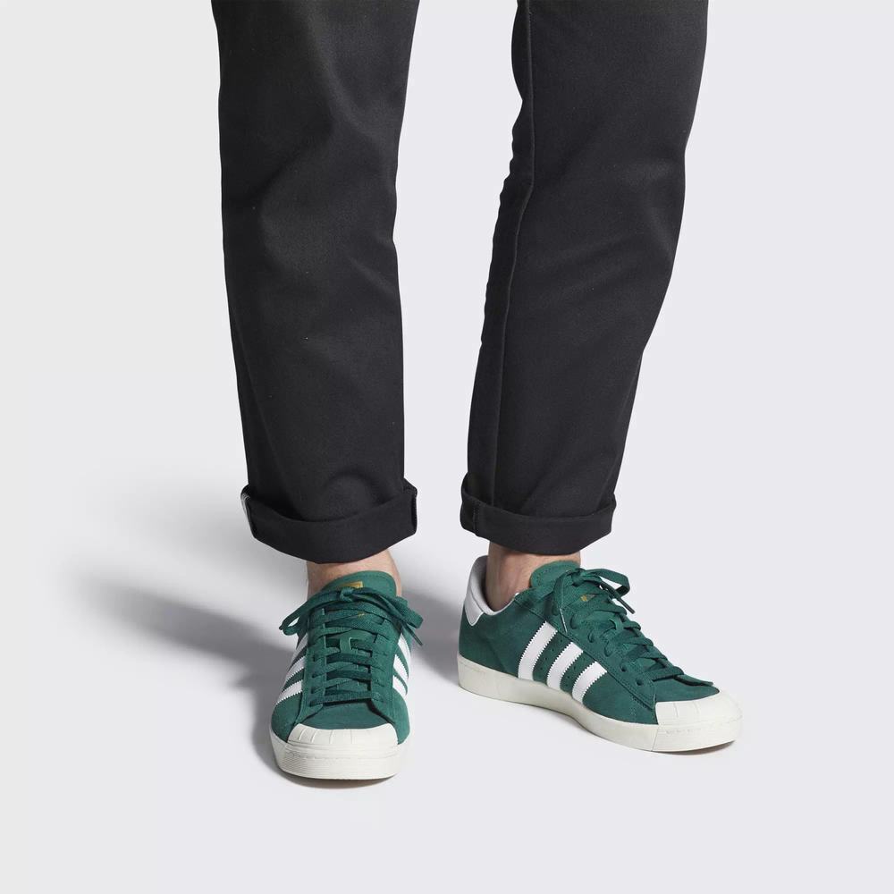 Adidas Half Shell Vulc Tenis Verdes Para Hombre (MX-33014)